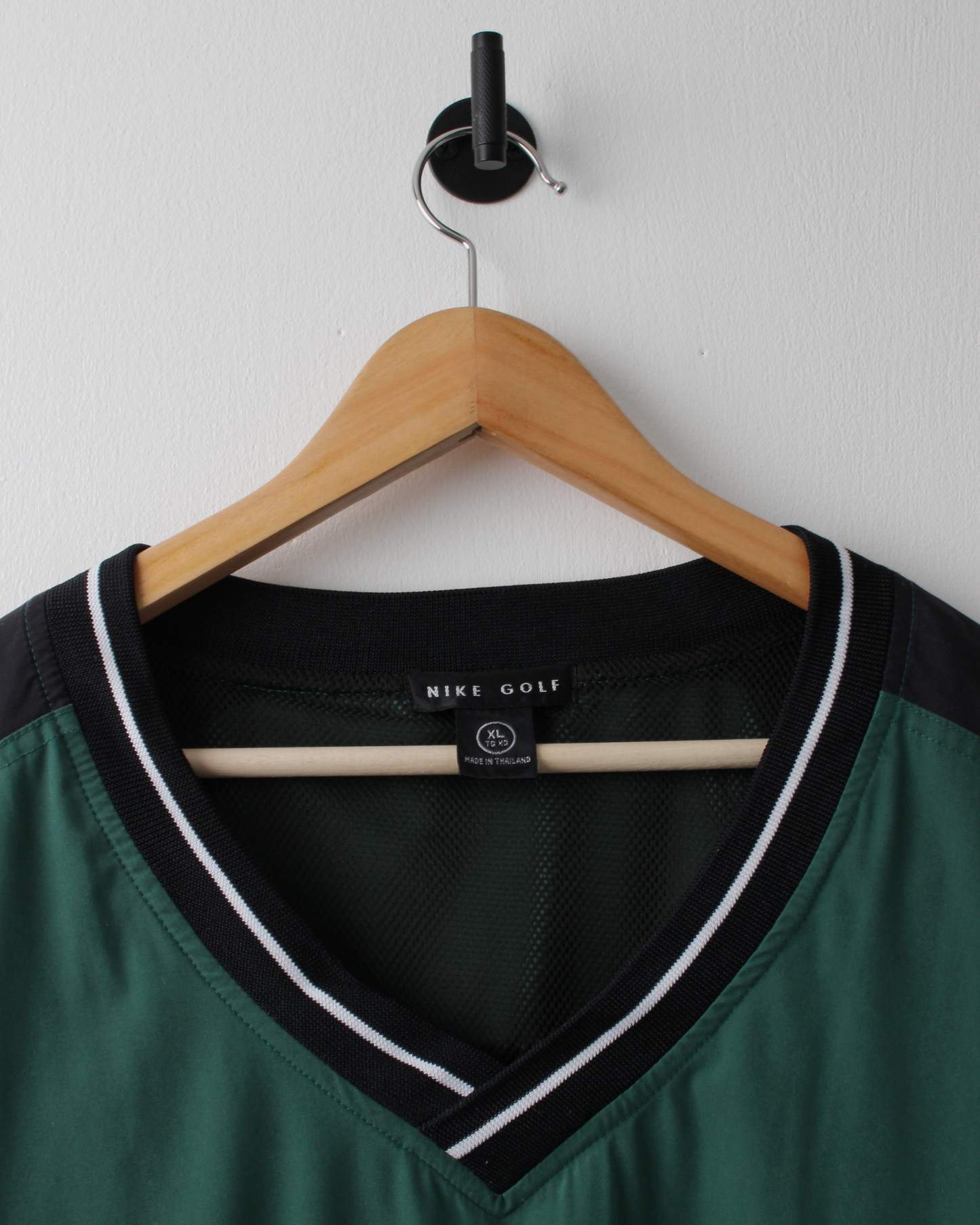 90s Nike Green & Black Windbreaker (XL)