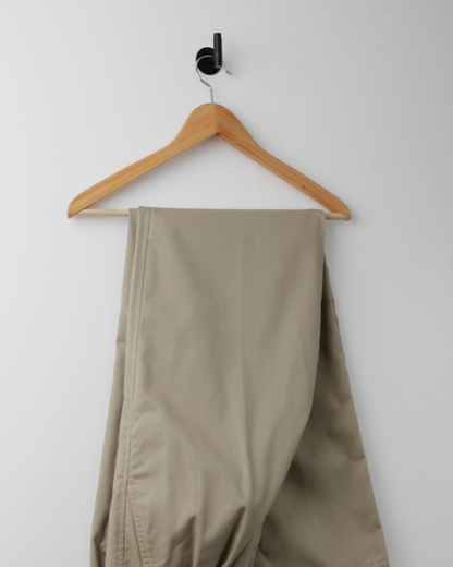 00s Nike Beige Pleated Golf Trousers (32W 34L)