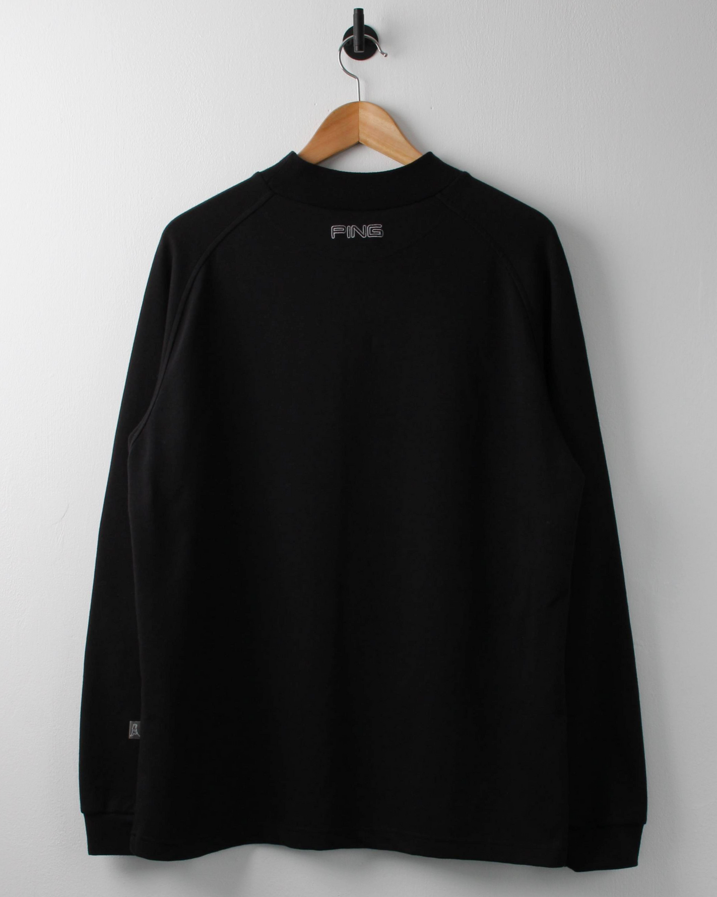 00s Ping Black Long Sleeve Mock Neck (M)