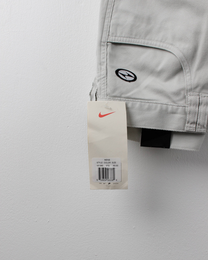 90s Nike Yin Yang Cream Baggy Fit Trousers with Tags (30W 32L)
