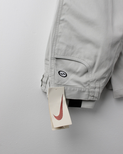 90s Nike Yin Yang Cream Baggy Fit Trousers with Tags (30W 32L)