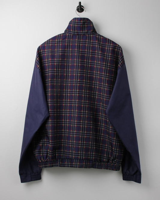 90s St Andrews Of Scotland Tartan Plaid Quarterzip Windbreaker (S/M)