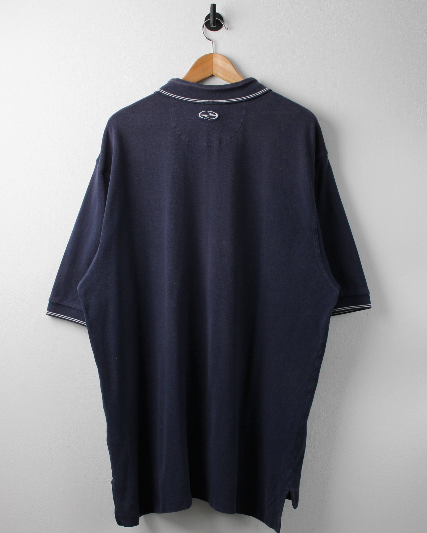 90s Nike Tiger Woods Yin Yang Navy Zipped Polo (XXL)