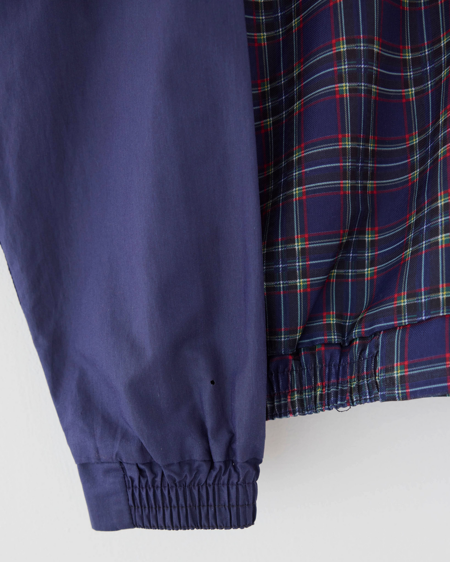 90s St Andrews Of Scotland Tartan Plaid Quarterzip Windbreaker (S/M)