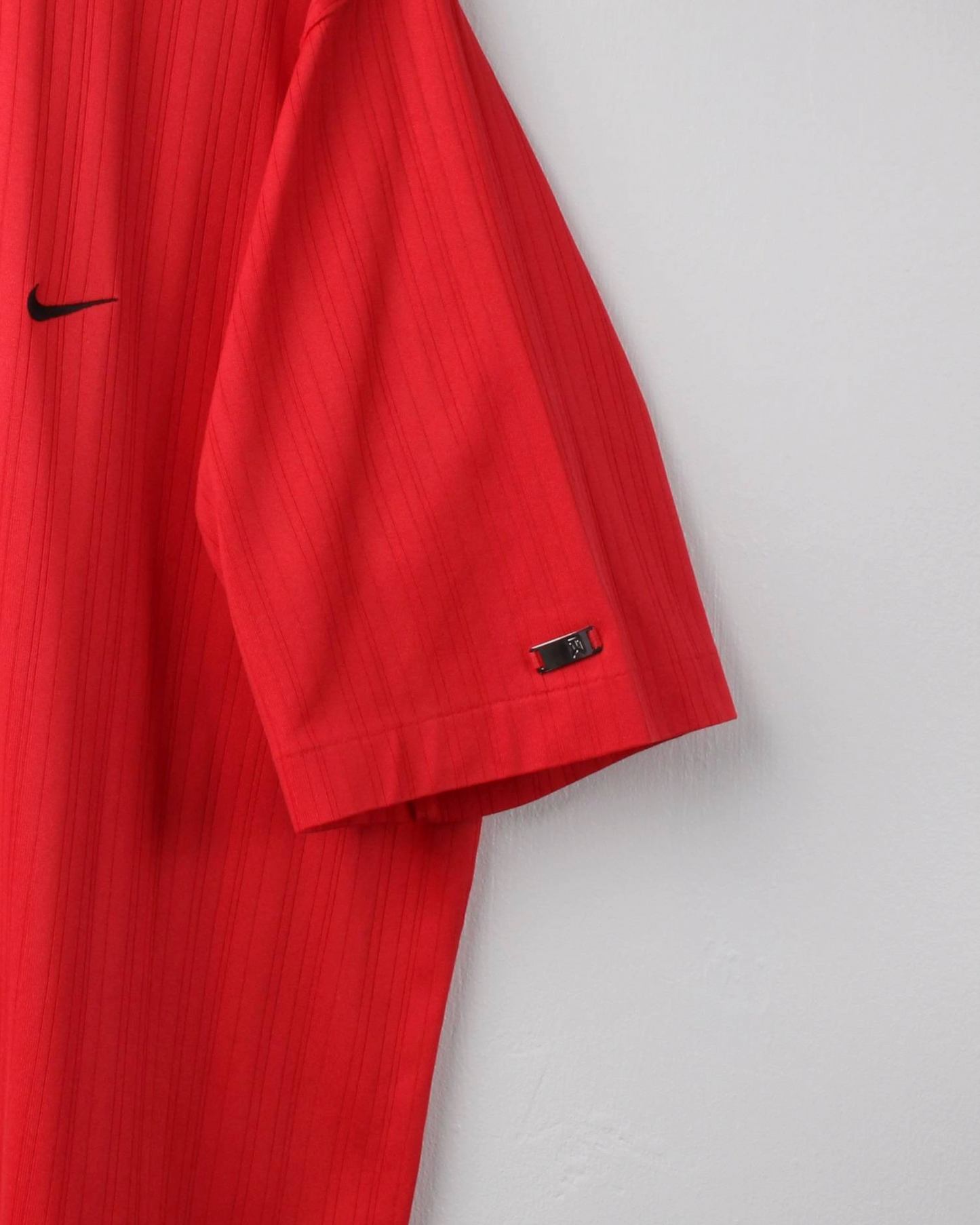 00s Nike Tiger Woods Red Textured Polo (L)