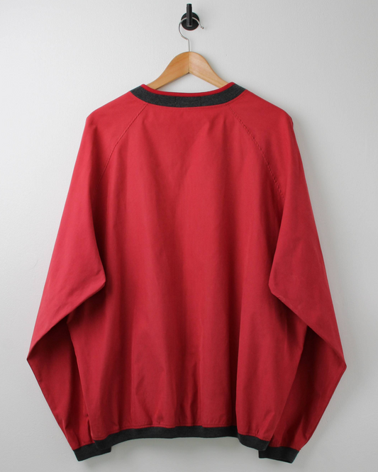 2001 Ryder Cup Ashworth Red V-Neck Windbreaker (L)