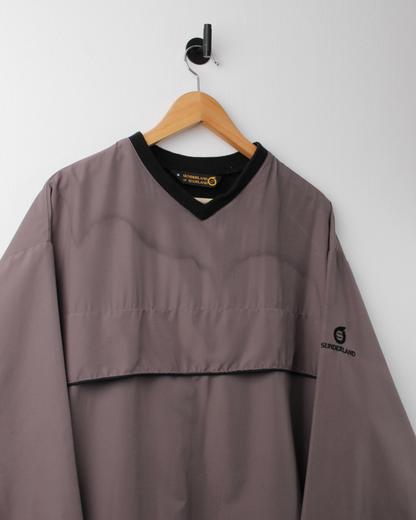 90s Sunderland Of Scotland Slate Grey Crewneck Windbreaker (M)