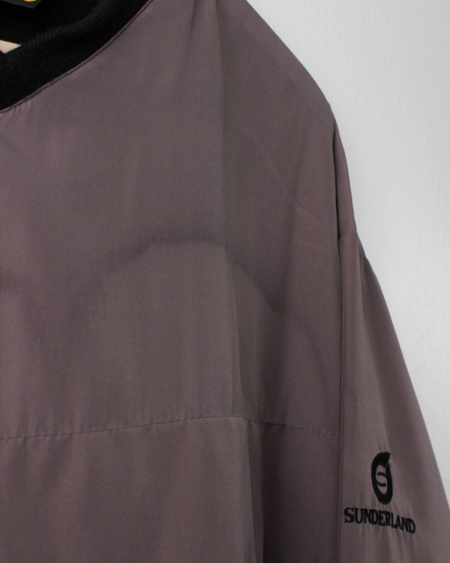 90s Sunderland Of Scotland Slate Grey Crewneck Windbreaker (M)