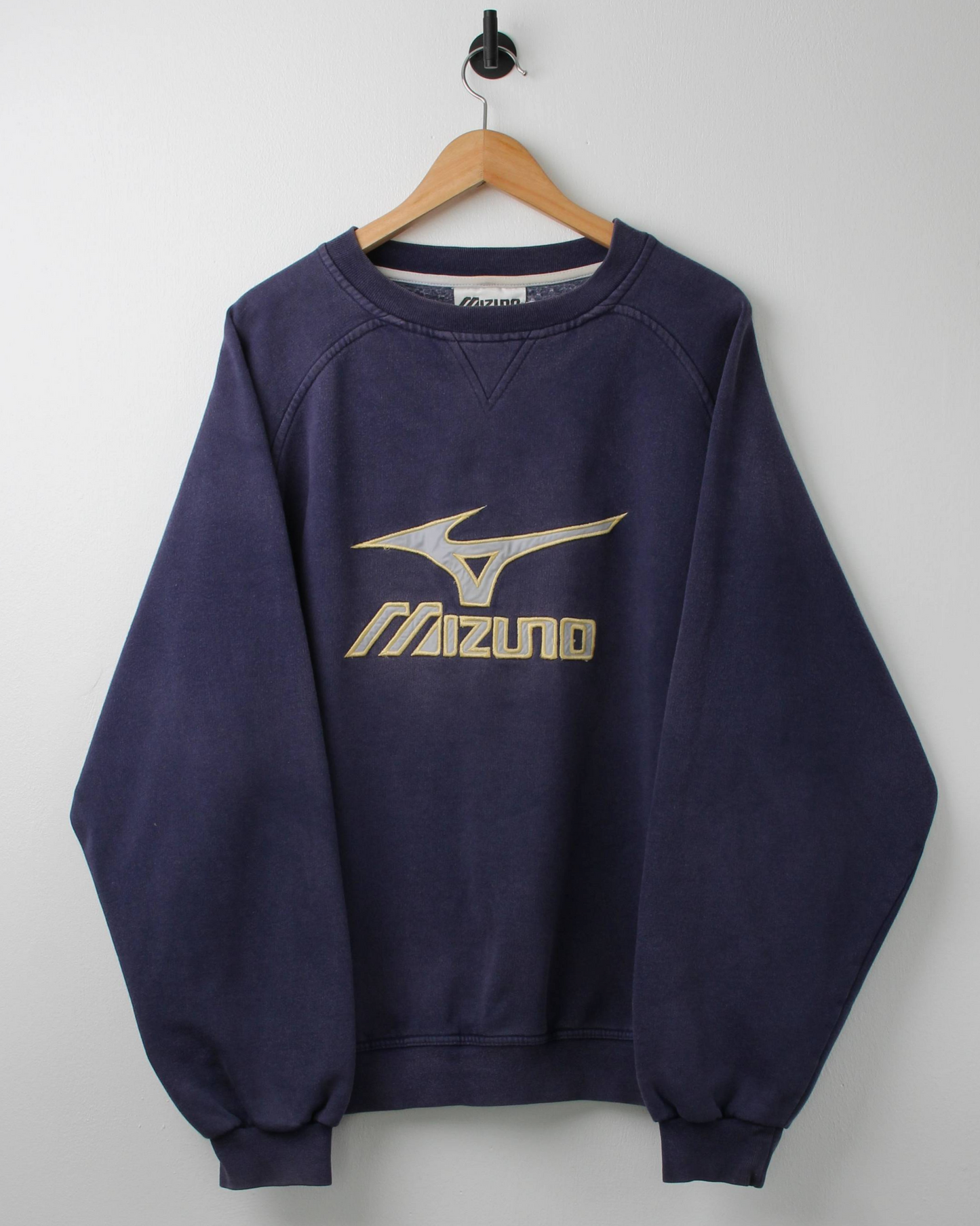 00s Mizuno Blue & Yellow Graphic Crewneck Sweatshirt (L)