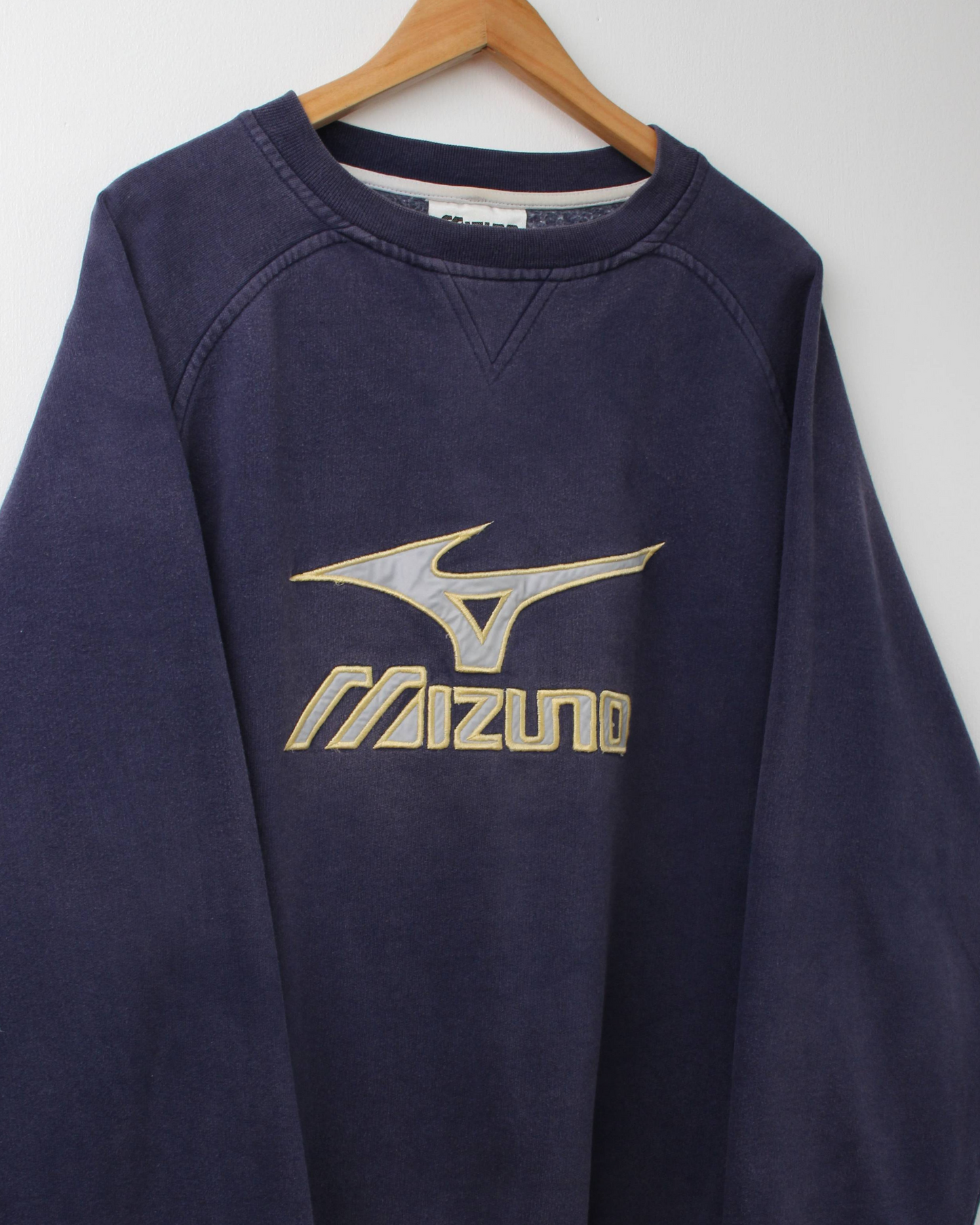 00s Mizuno Blue & Yellow Graphic Crewneck Sweatshirt (L)