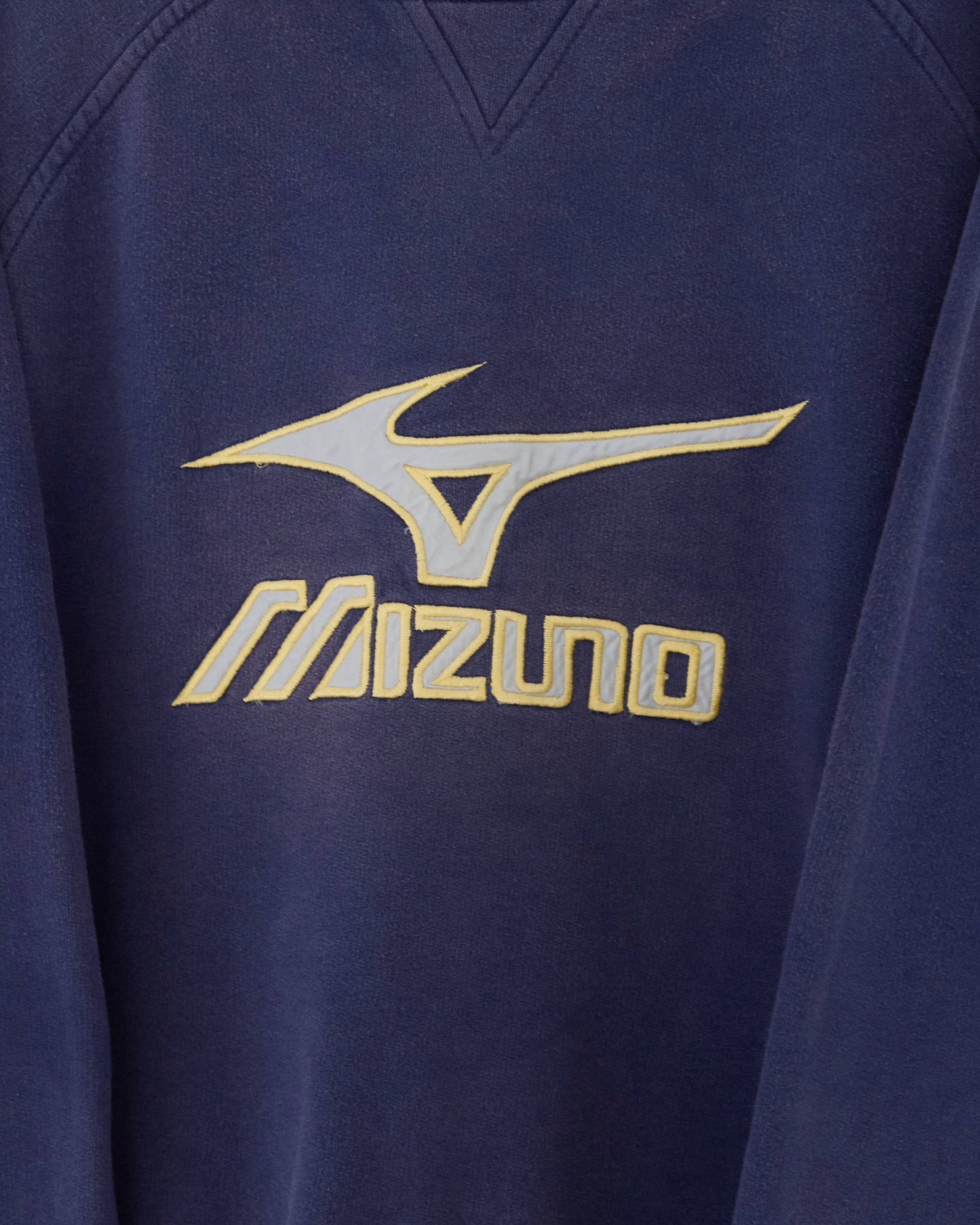 00s Mizuno Blue & Yellow Graphic Crewneck Sweatshirt (L)