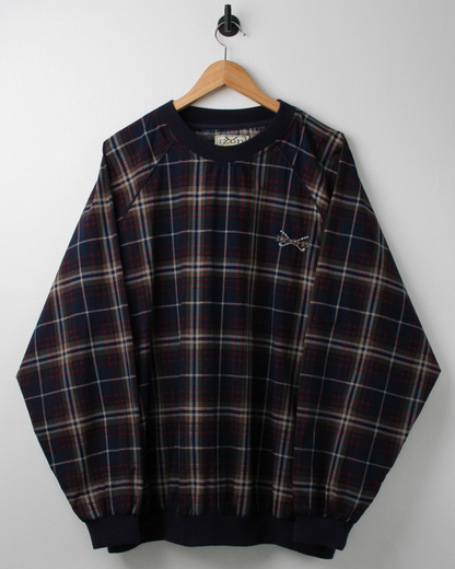 90s IZOD Multicoloured Plaid Windbreaker (L)