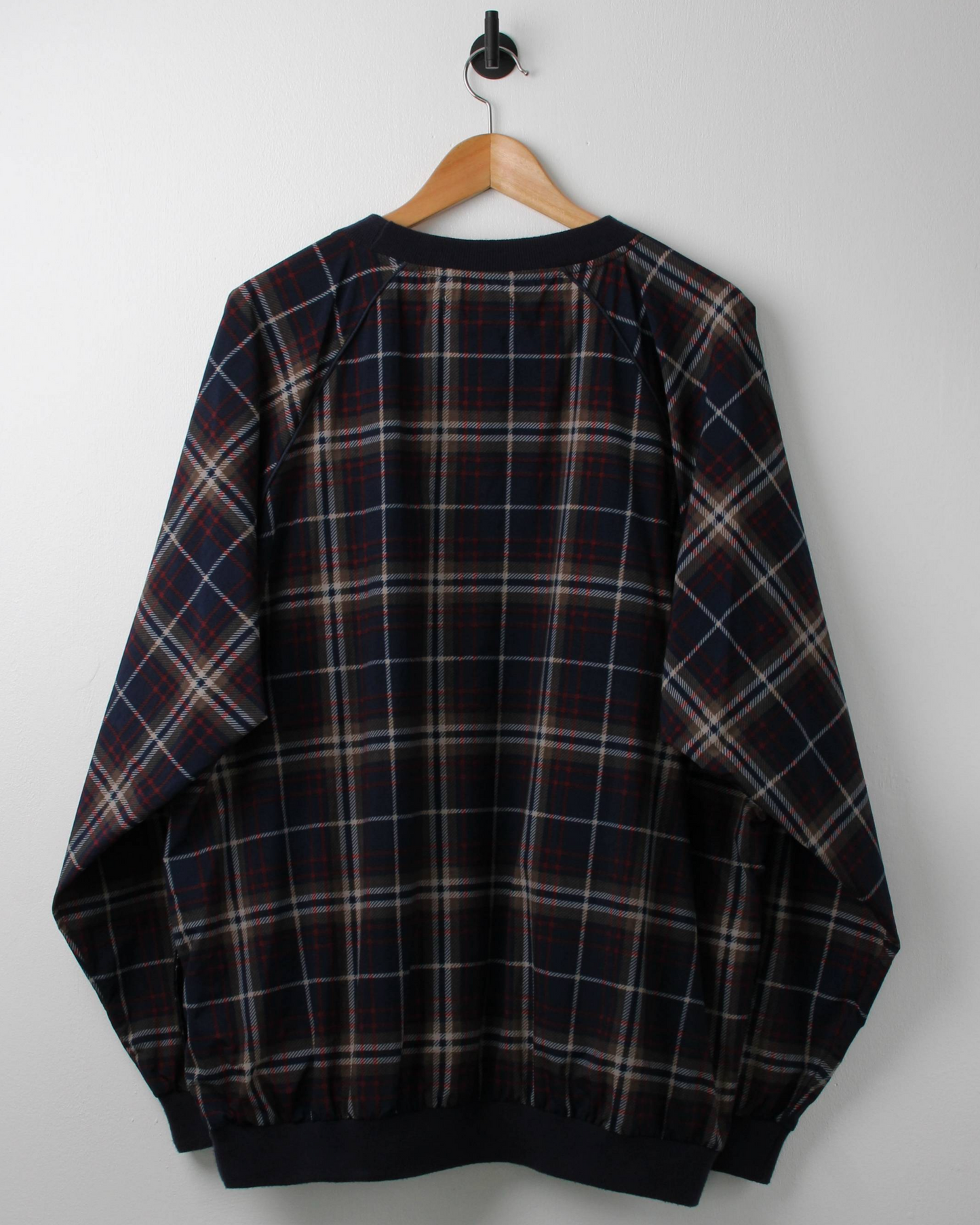 90s IZOD Multicoloured Plaid Windbreaker (L)