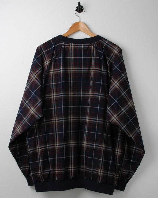 90s IZOD Multicoloured Plaid Windbreaker (L)