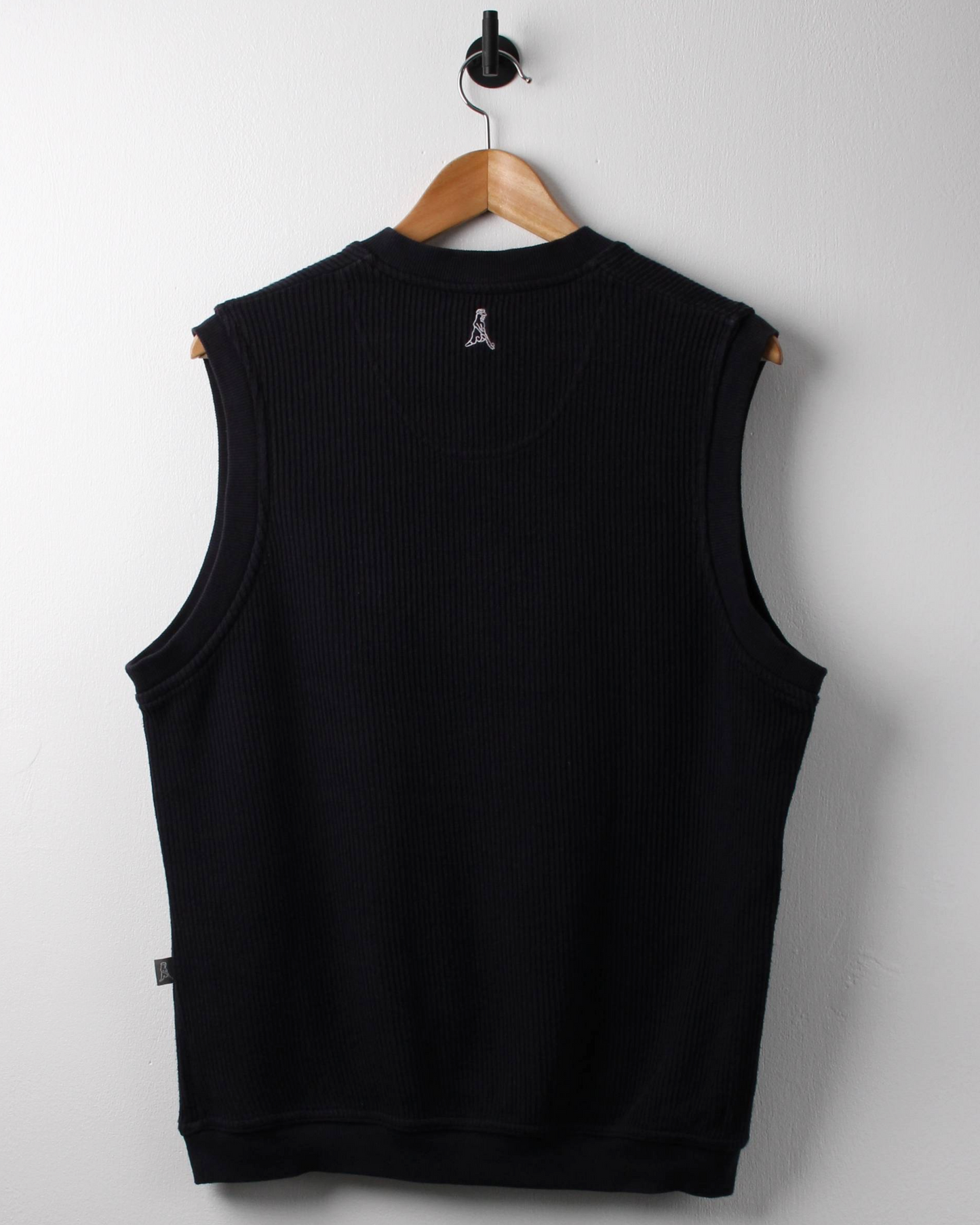 00s Ping ‘Mr Ping’ Logo Navy Ribbed Golf Vest (S)