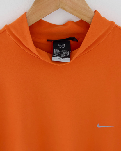 00s Nike Bueno Golf Orange Dri-Fit Mock Neck (L)