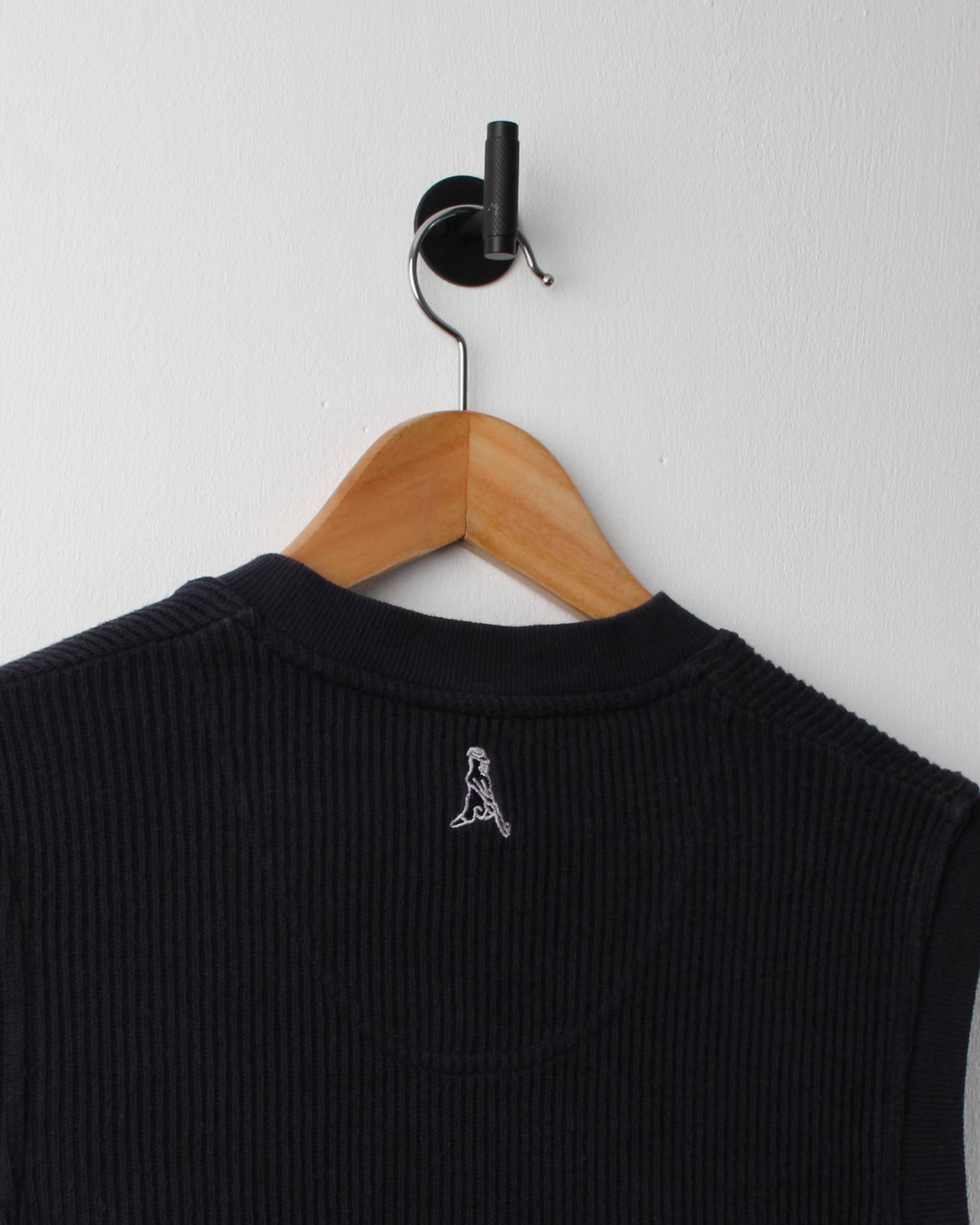 00s Ping ‘Mr Ping’ Logo Navy Ribbed Golf Vest (S)