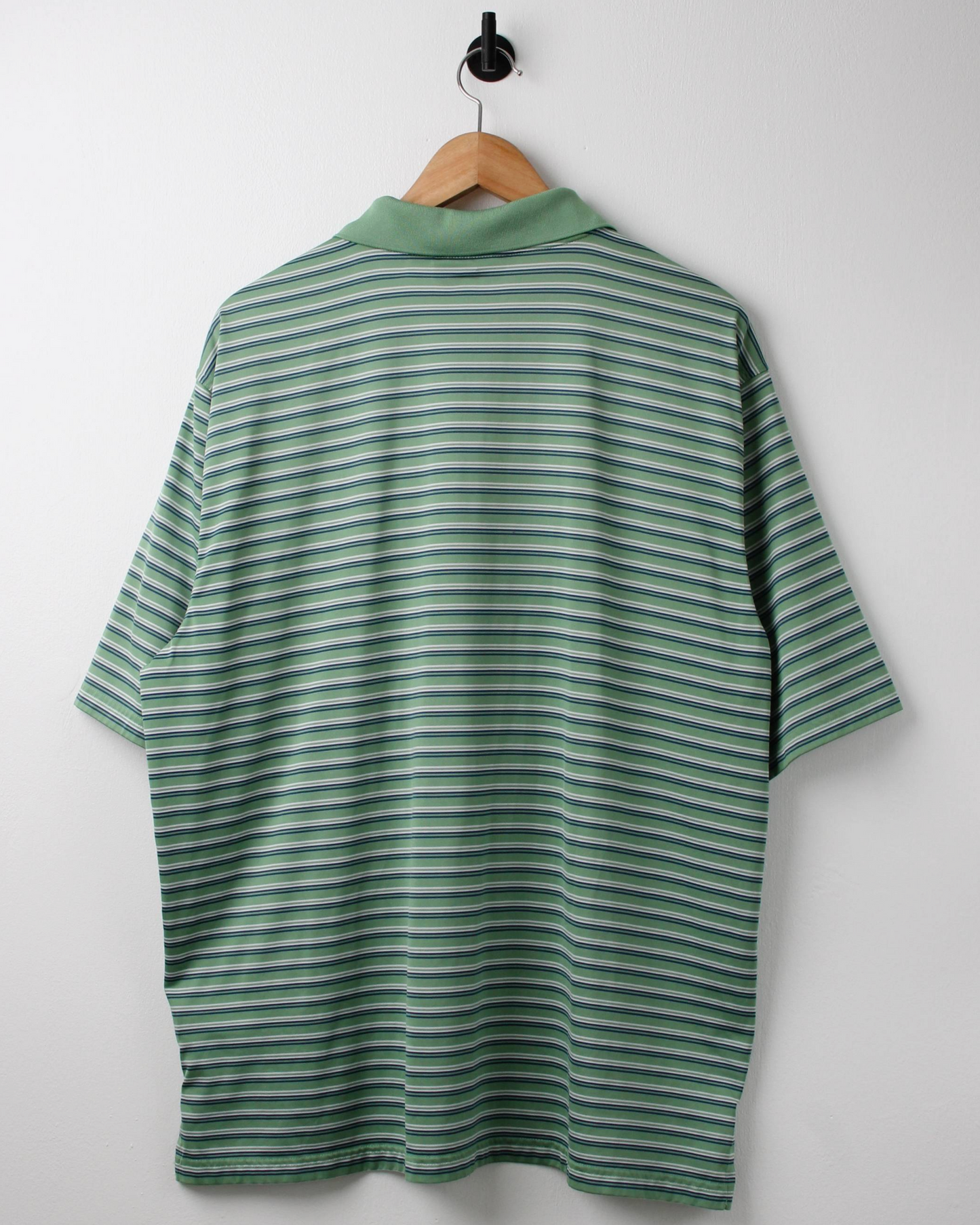 Modern Ashworth Green Striped Polo (XL)