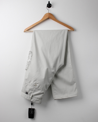 00s Nike Cream Pleated Trousers with Tags (32W 36L)