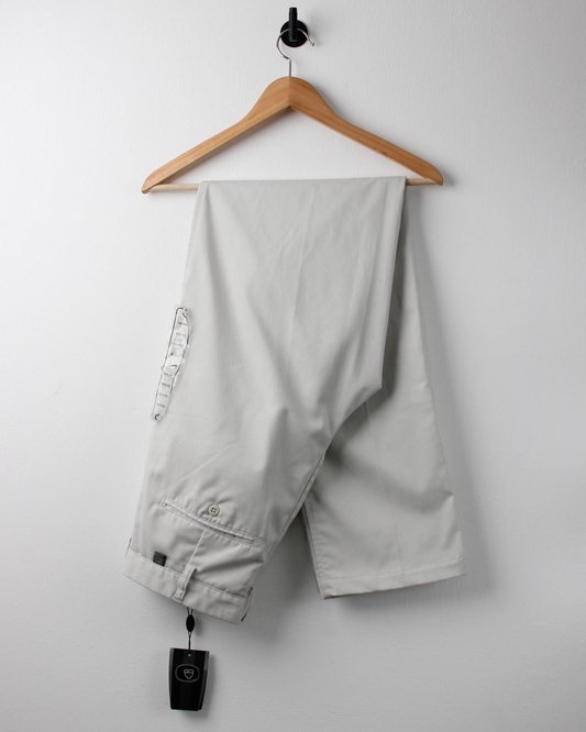 00s Nike Cream Pleated Trousers with Tags (32W 36L)