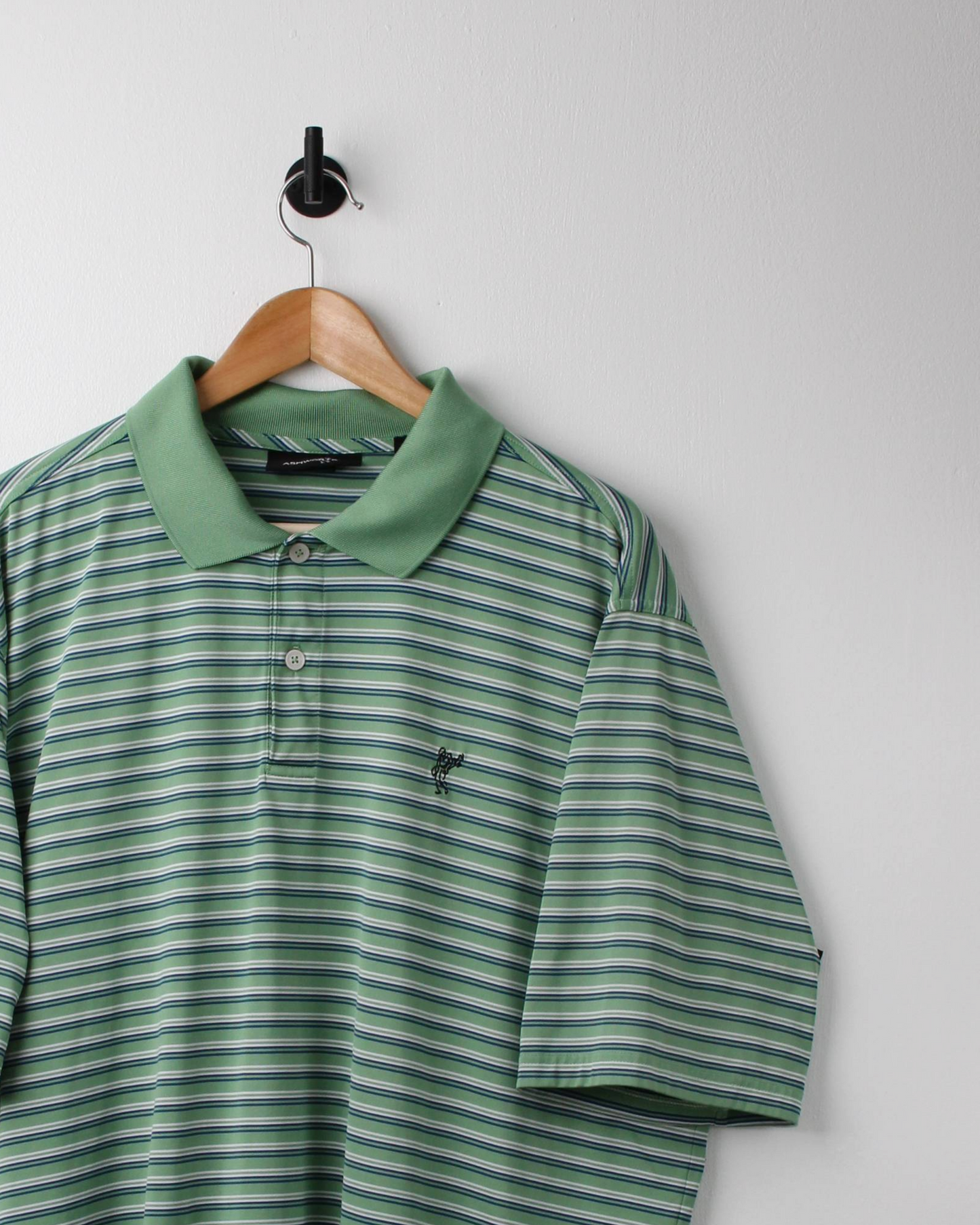 Modern Ashworth Green Striped Polo (XL)