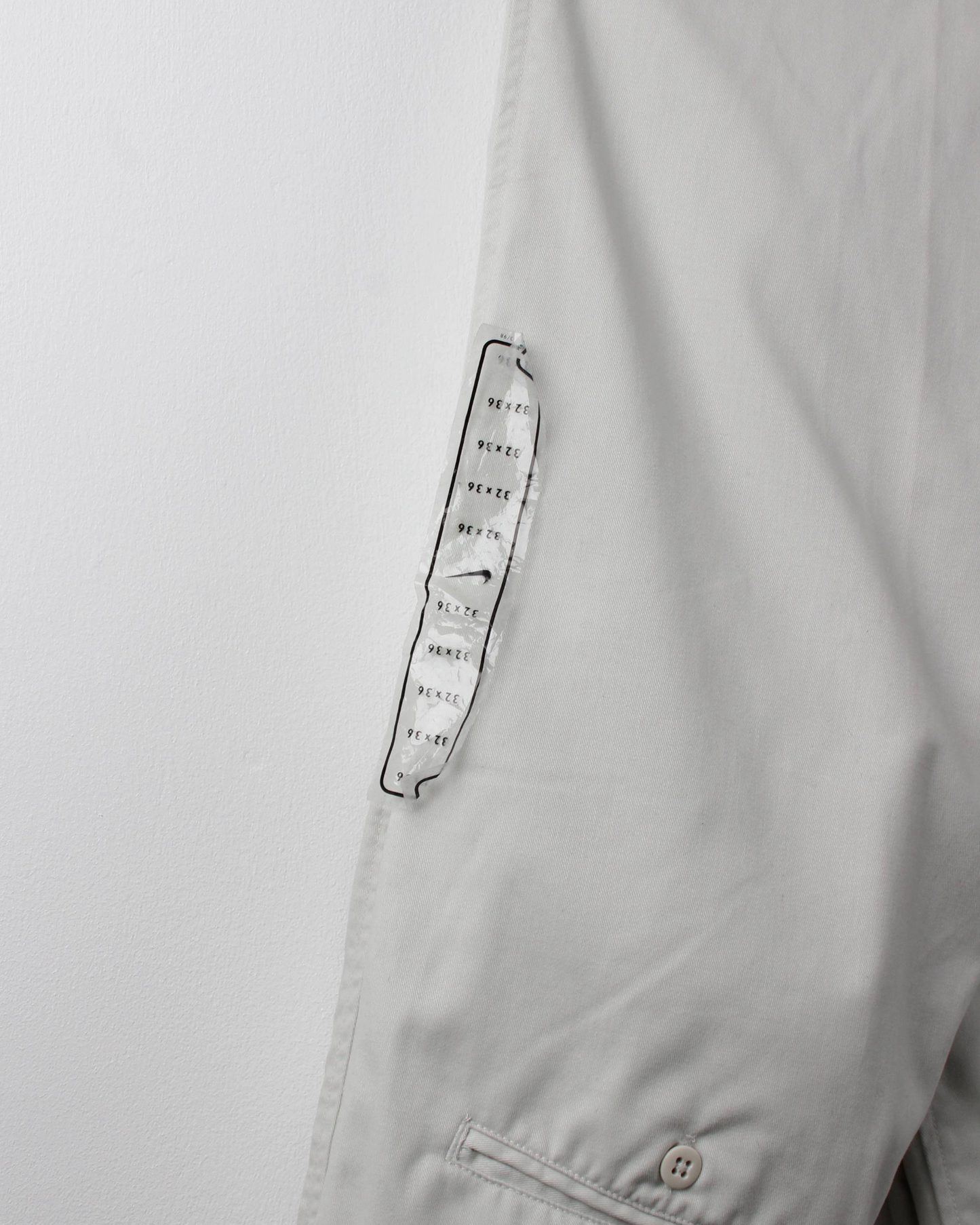 00s Nike Cream Pleated Trousers with Tags (32W 36L)