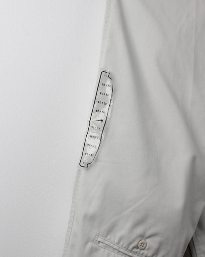 00s Nike Cream Pleated Trousers with Tags (32W 36L)