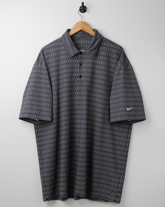 00s Nike Dri-Fit Patterned Polo (XL)