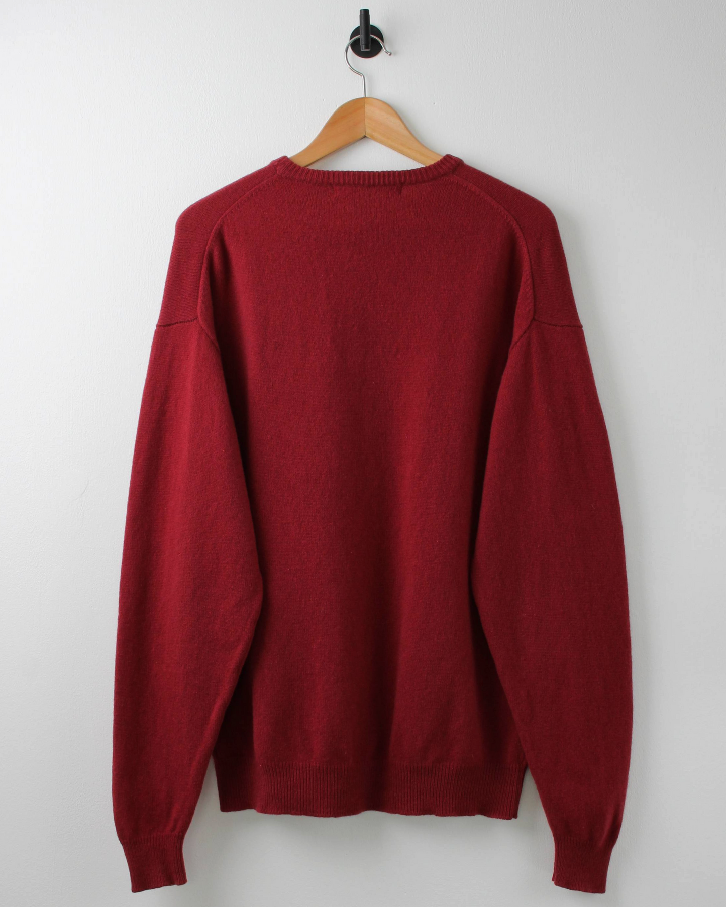 00s Nike Burgundy Wool Crewneck Jumper (L)