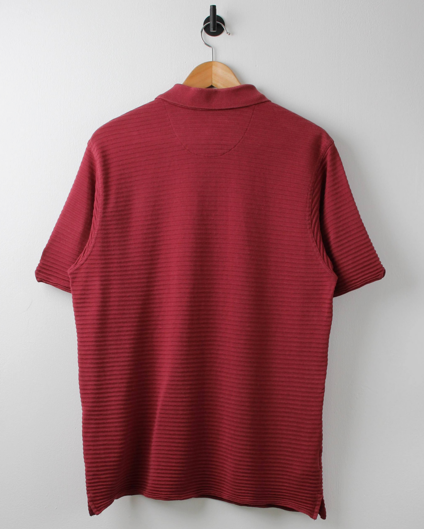 00s Nike Tiger Woods Burgundy Ribbed Polo (S)