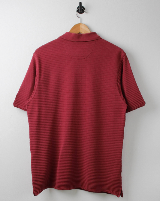 00s Nike Tiger Woods Burgundy Ribbed Polo (S)