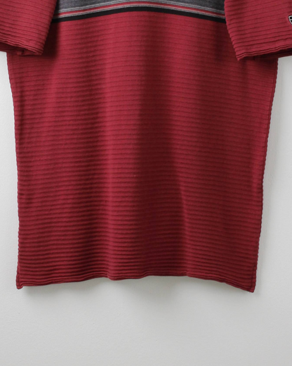 00s Nike Tiger Woods Burgundy Ribbed Polo (S)