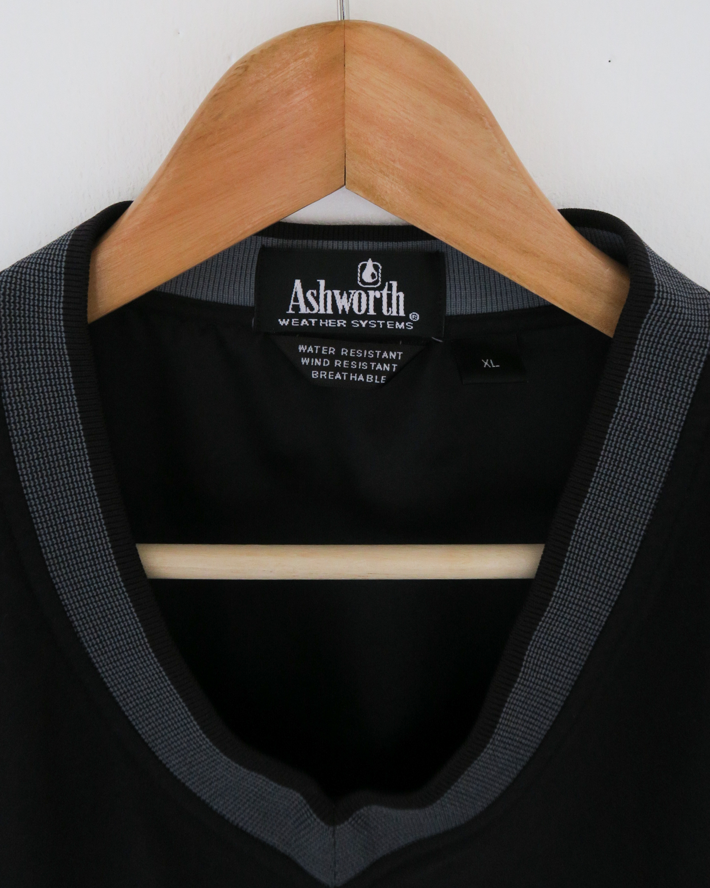 00s Ashworth Black & Grey Golf Vest (XL)