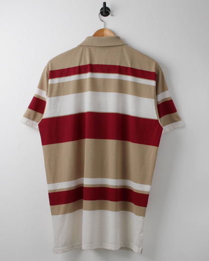90s Ping ‘Mr Ping’ Logo Colour Block Polo (M)