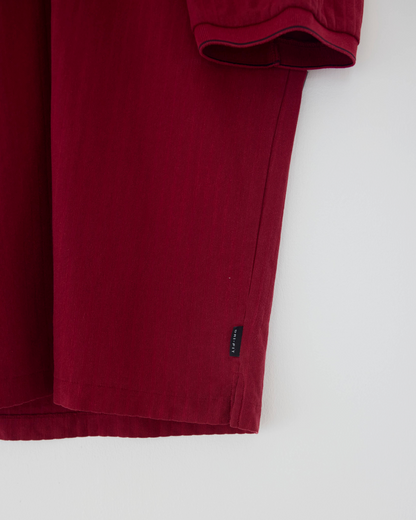 00s Nike Red Textured Polo (L)
