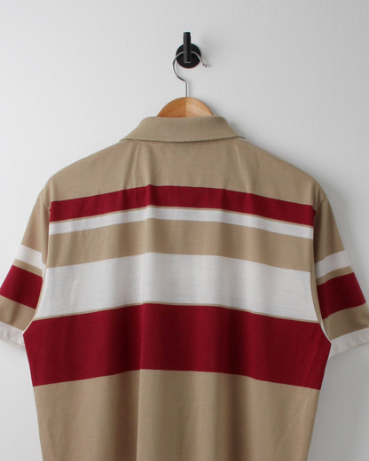 90s Ping ‘Mr Ping’ Logo Colour Block Polo (M)