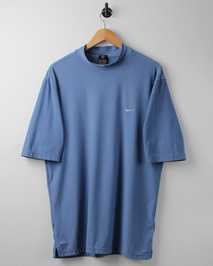 00s Nike Light Blue Dri-Fit Mock Neck (L)