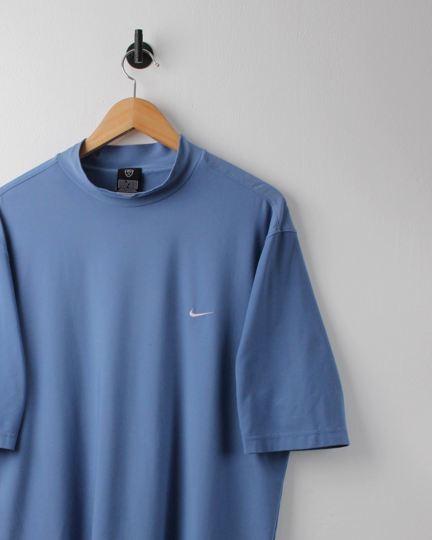 00s Nike Light Blue Dri-Fit Mock Neck (L)