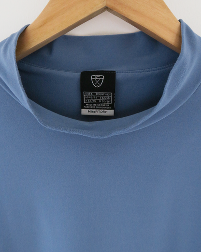 00s Nike Light Blue Dri-Fit Mock Neck (L)