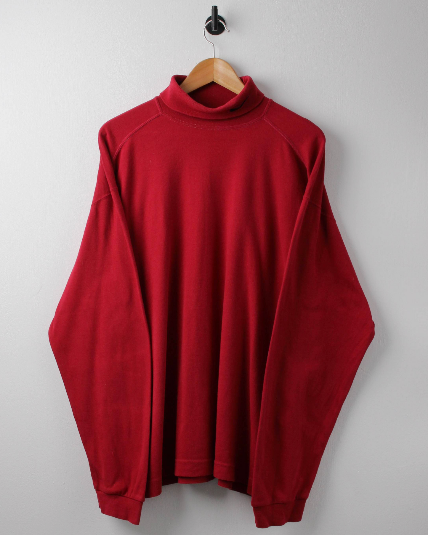 90s Nike Red Long Sleeve Cotton Turtle Neck (L)