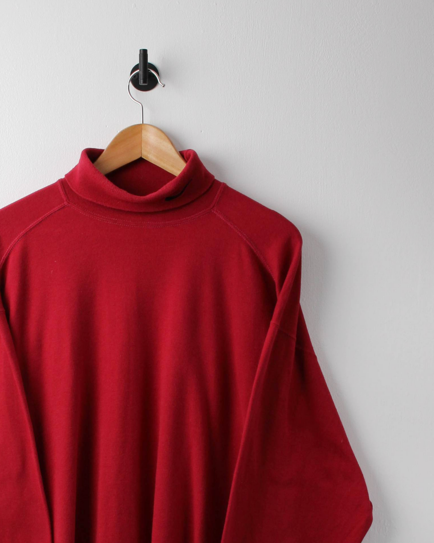 90s Nike Red Long Sleeve Cotton Turtle Neck (L)