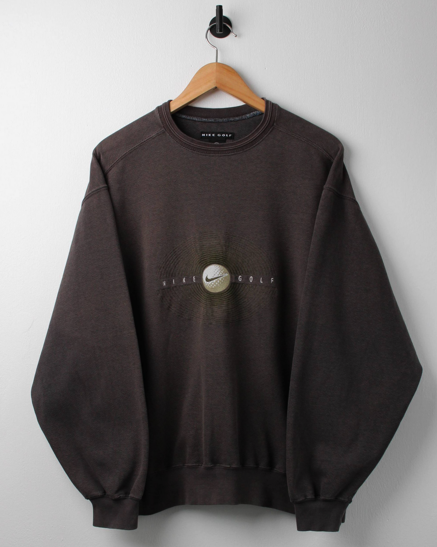 90s Nike Charcoal Graphic Heavyweight Sweatshirt (M)