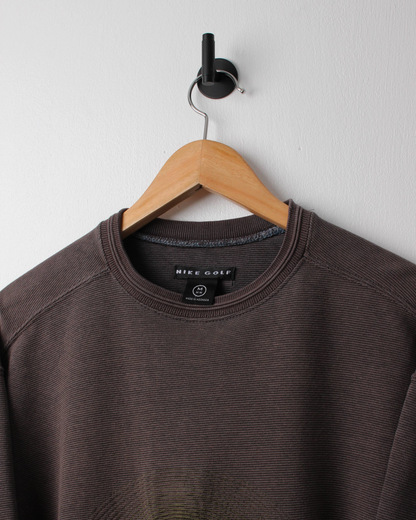 90s Nike Charcoal Graphic Heavyweight Sweatshirt (M)