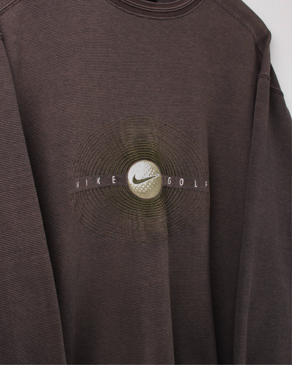 90s Nike Charcoal Graphic Heavyweight Sweatshirt (M)