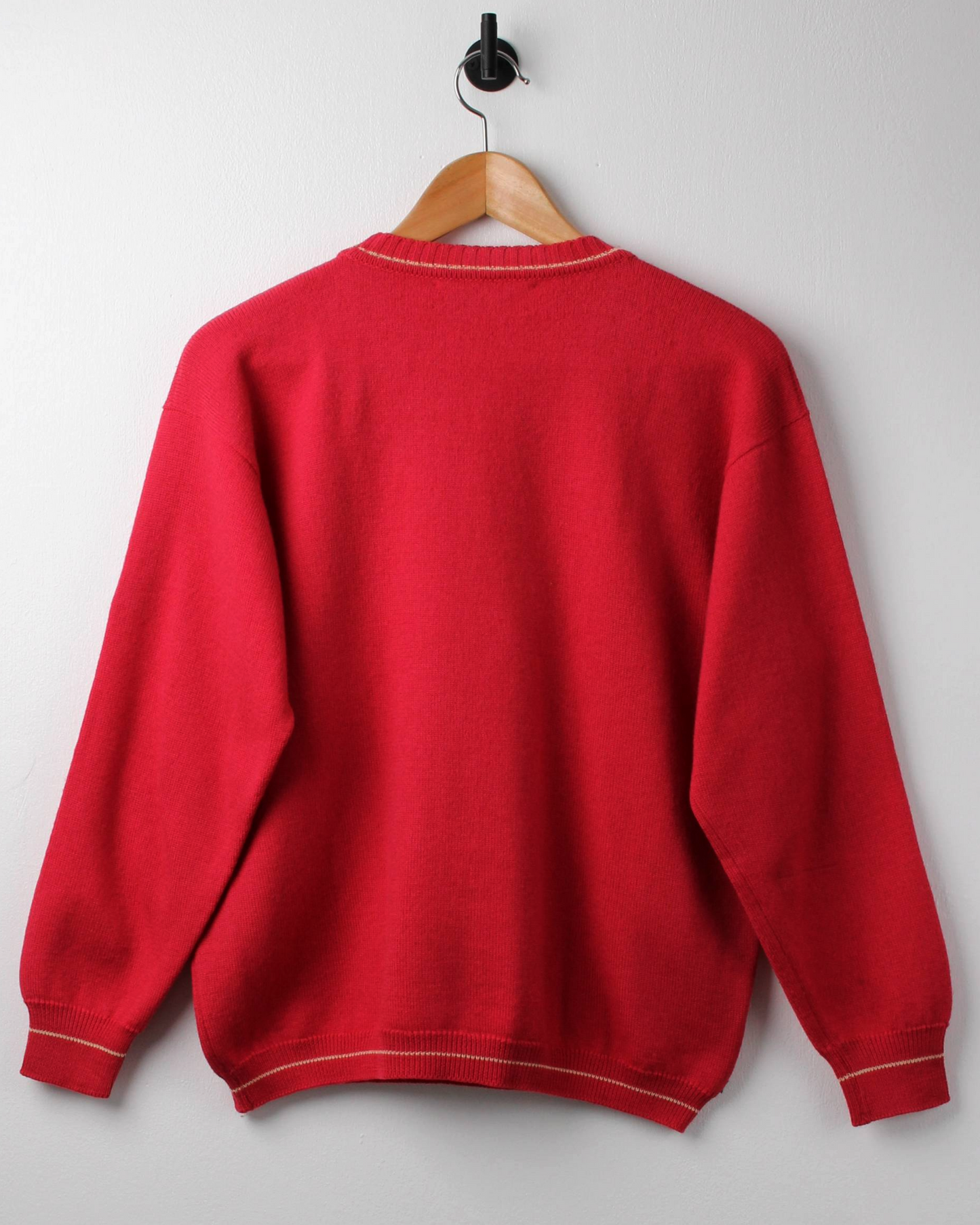 90s Pringle Women’s Rose Graphic Knit (S)