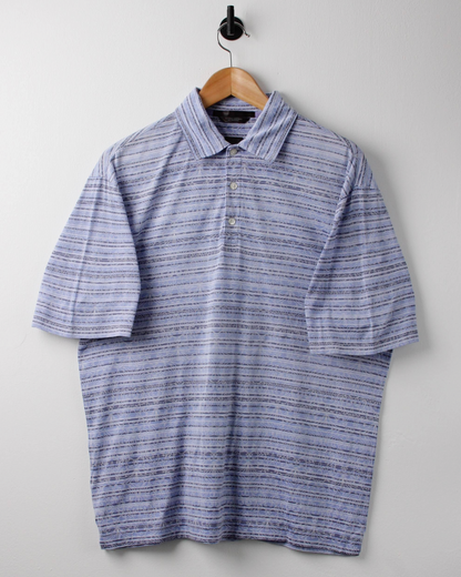 00s Nike Tiger Woods Violet Patterned Polo (S)