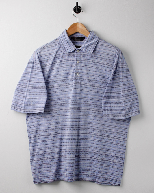 00s Nike Tiger Woods Violet Patterned Polo (S)