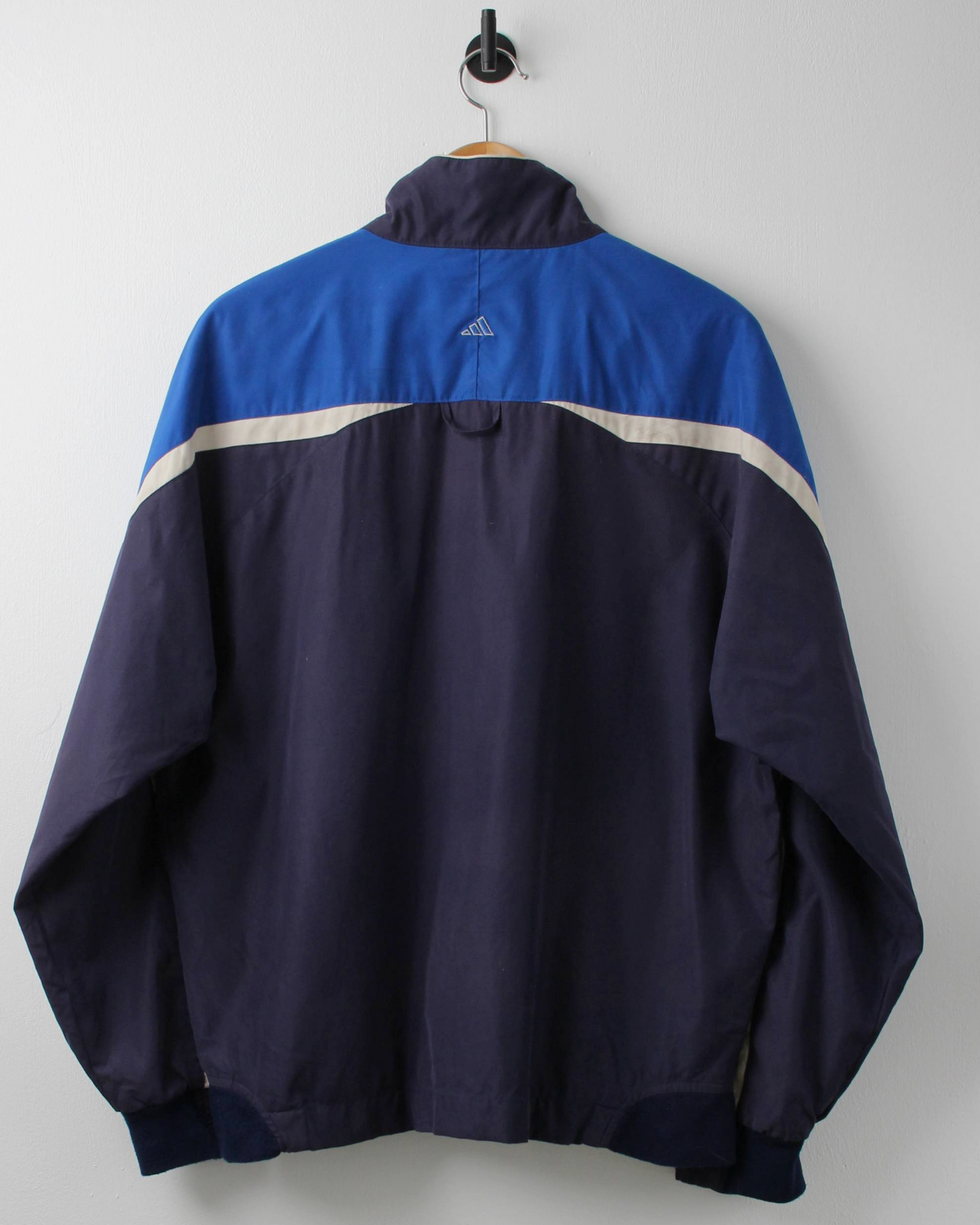 90s Adidas Blue Full Zip Heavyweight Jacket (M)