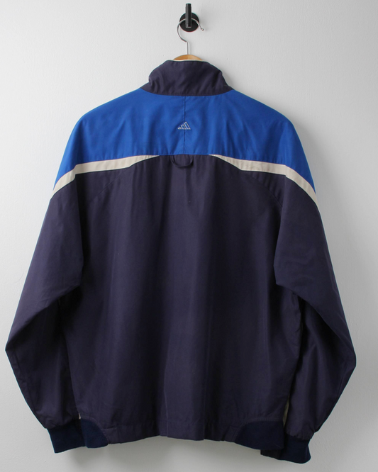 90s Adidas Blue Full Zip Heavyweight Jacket (M)