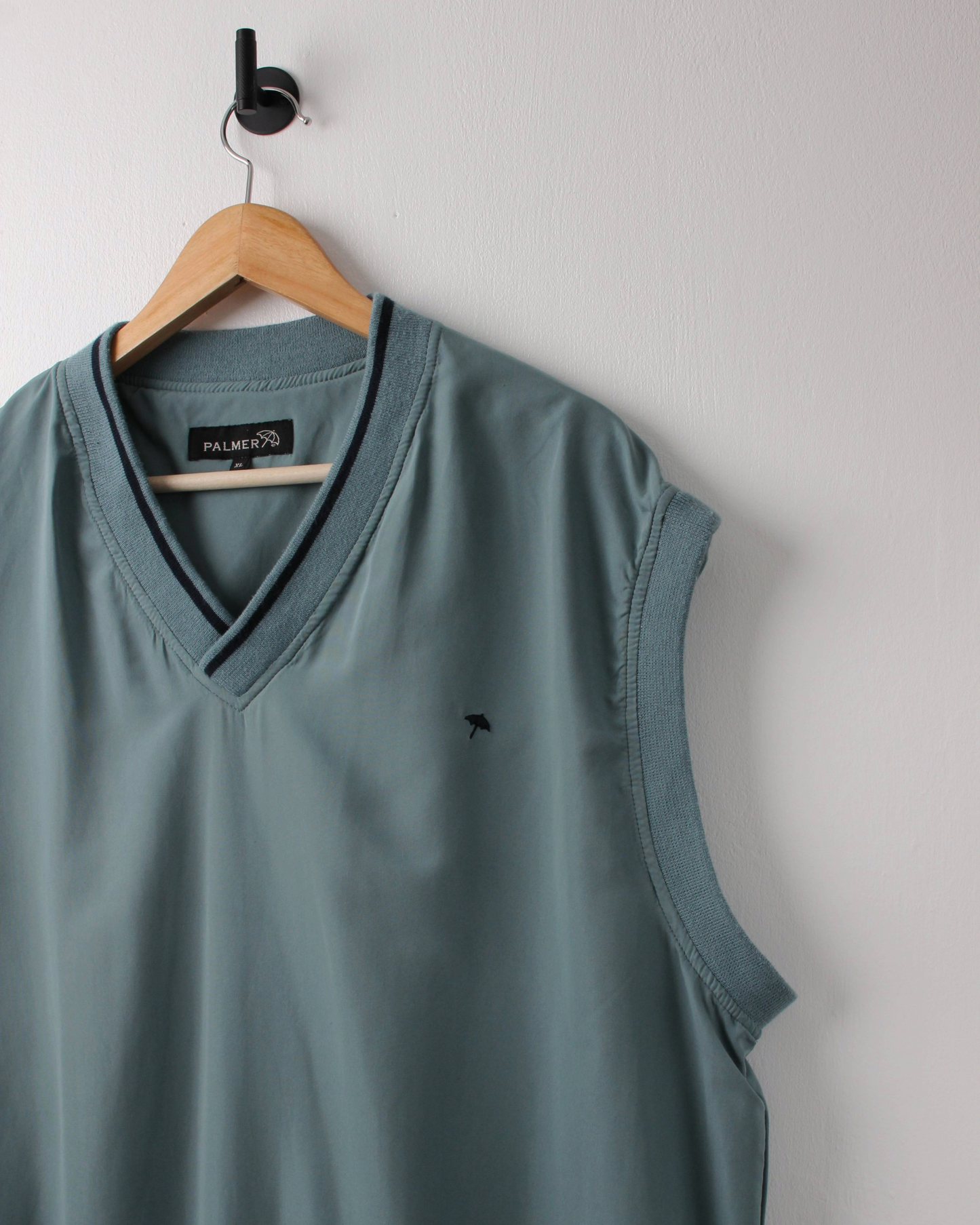 90s Palmer Turquoise Windbreaker Golf Vest (L)